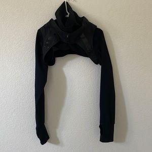 Crisis Wear cotton Lycra jersey and high neck zip top